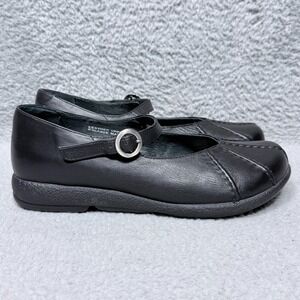 Dansko Giselle Womens Size 8.5 Mary Jane Comfort Shoes Black Leather